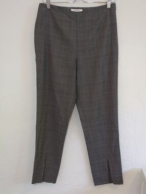 FRAME 100% Fine Wool Grey Plaid Women's Trousers
